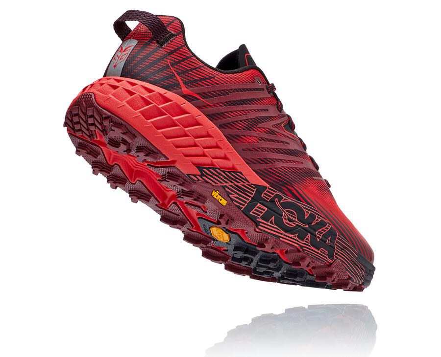 Hoka One One Trail Schoenen Heren - Speedgoat 4 - Rood - AE5314027